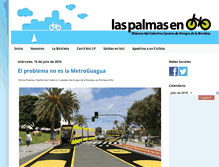 Tablet Screenshot of laspalmasenbici.org
